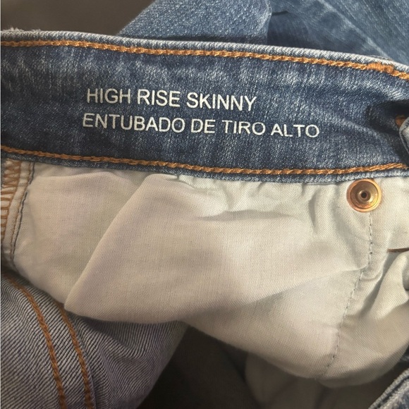 Wild Fable Blue Skinny Jeans Distressed Style - Picture 6 of 7